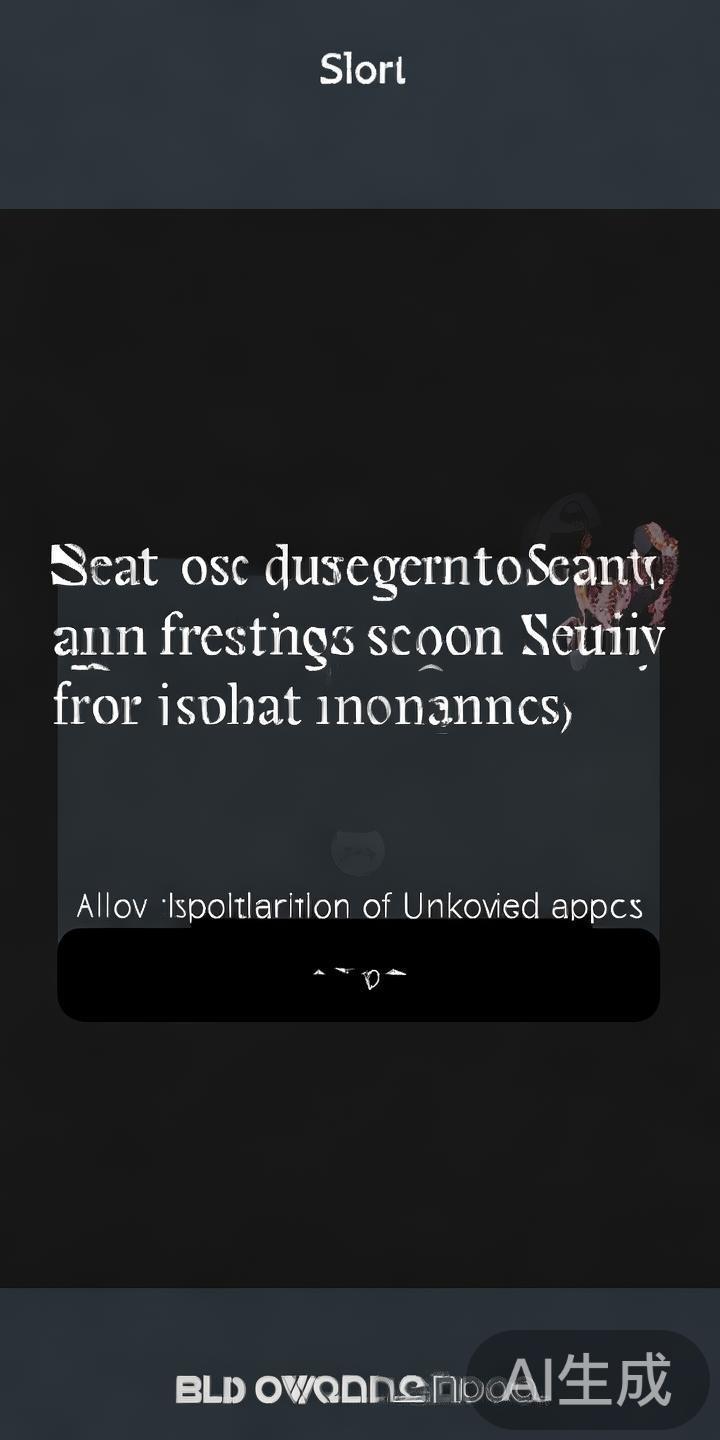 下载完成后，系统会提示需要允许安装未知来源应用，用